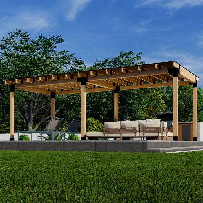 Covered Patio Flat Roof Kit (Any Size Up to 24' x 12')