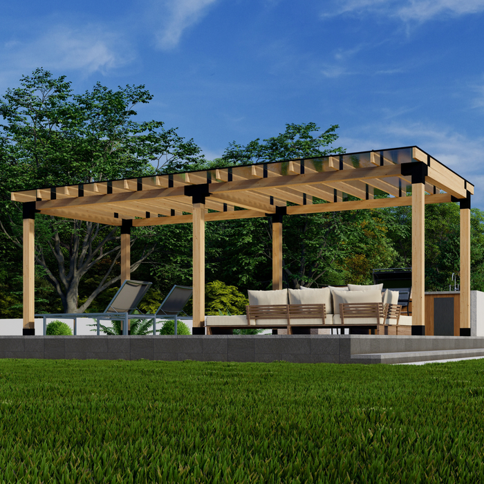 Covered Patio Flat Roof Kit (Any Size Up to 24' x 12')