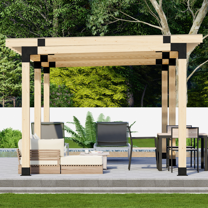 Covered Patio Flat Roof Kit (Any Size Up to 24' x 12')