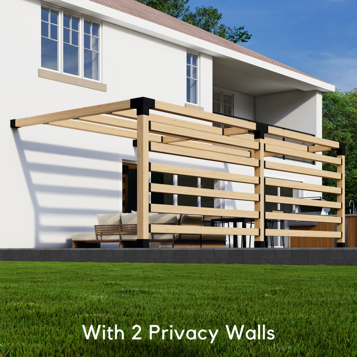 Kit for a Pergola on Pavers/Deck/Concrete - Any Size Up to 24' x 12'