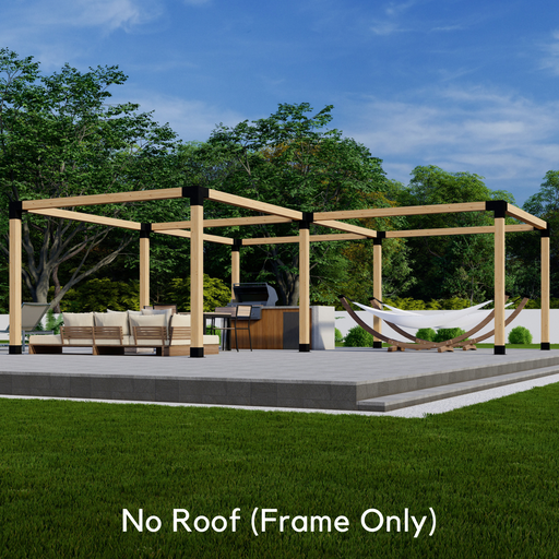6601 - Bracket Kit for Building a 3-Sided Triangle Pergola To Go In a Corner