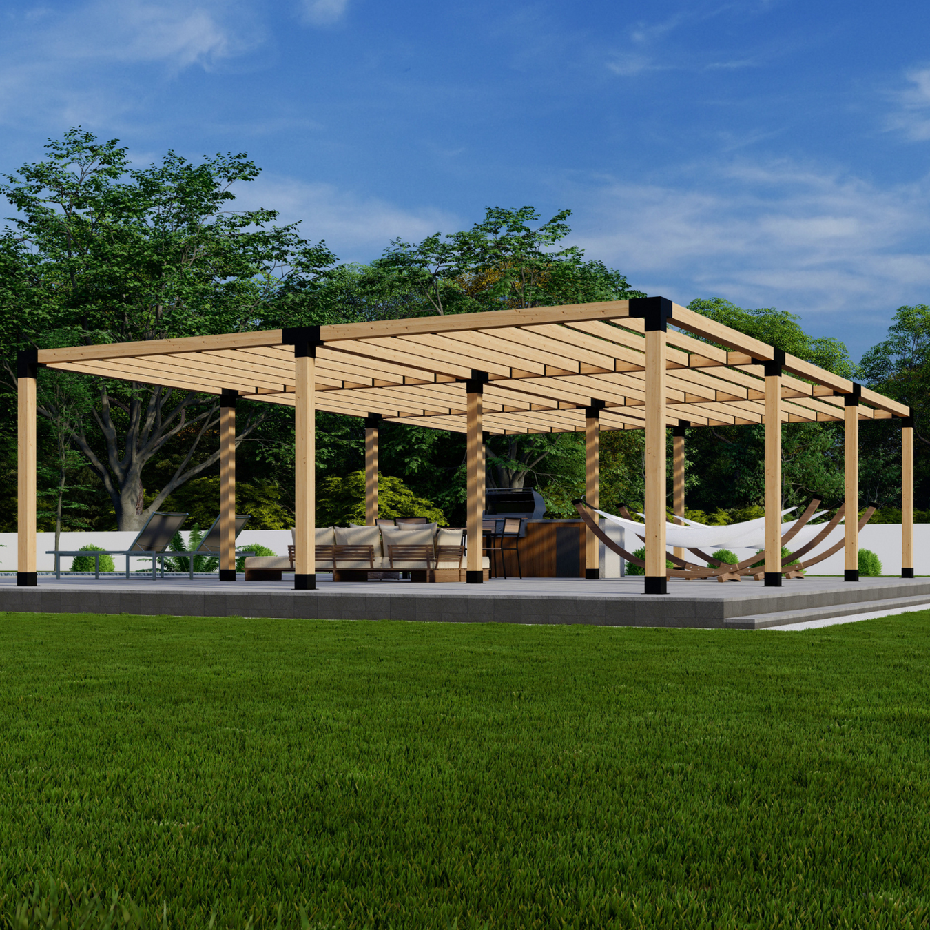 Extra Large Pergola Kits (6+ Blocks)