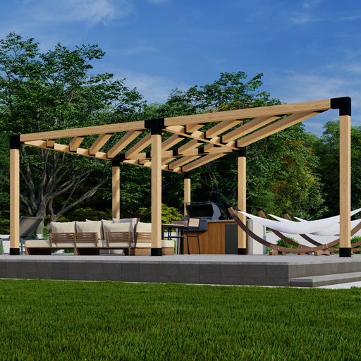 1022.8 - Backyard Corner Pergola