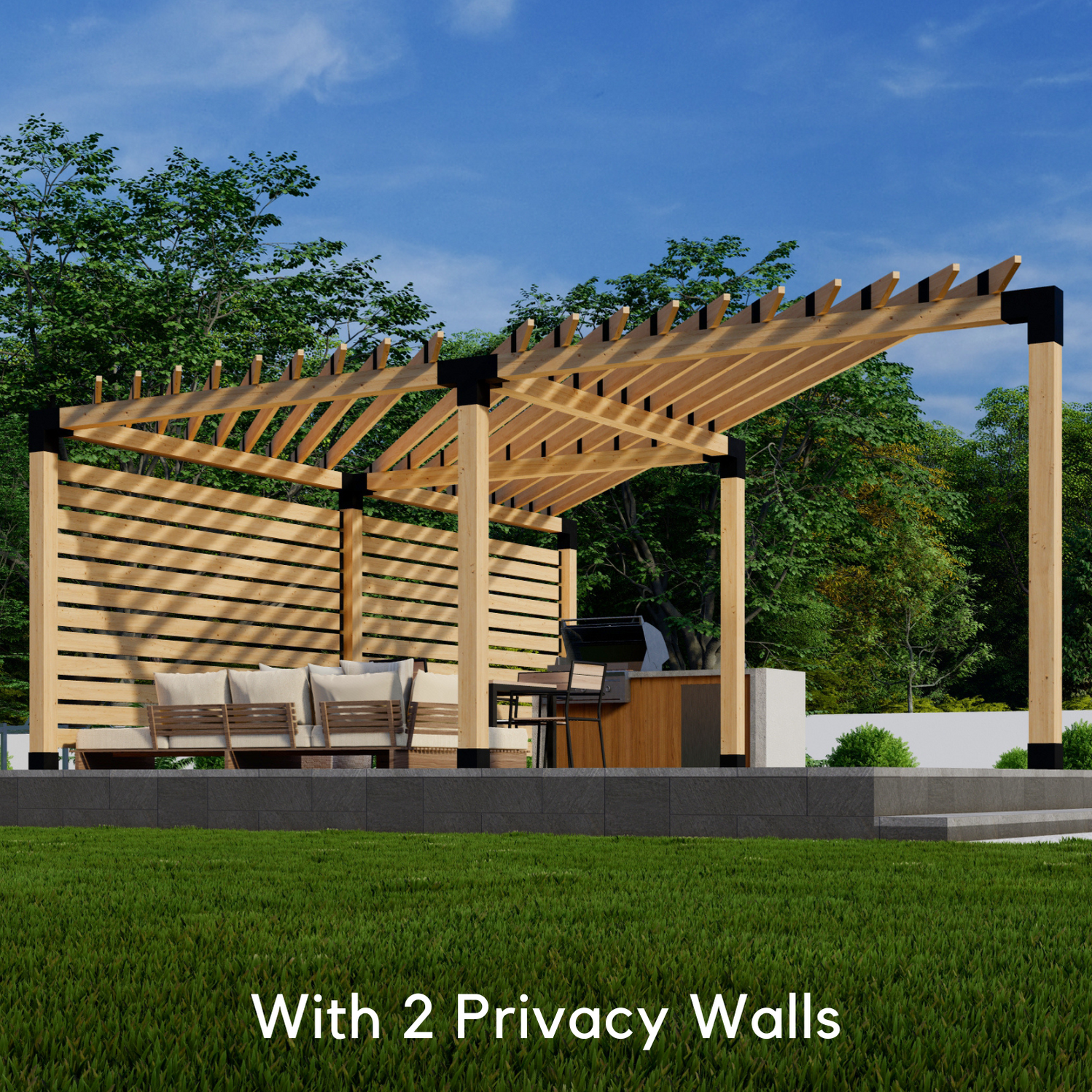 Corner Pergola DIY Kit - 20% Off + Free Shipping