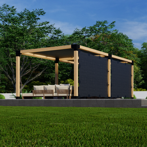 5182 - Canvas Pergola With Roof and Sides