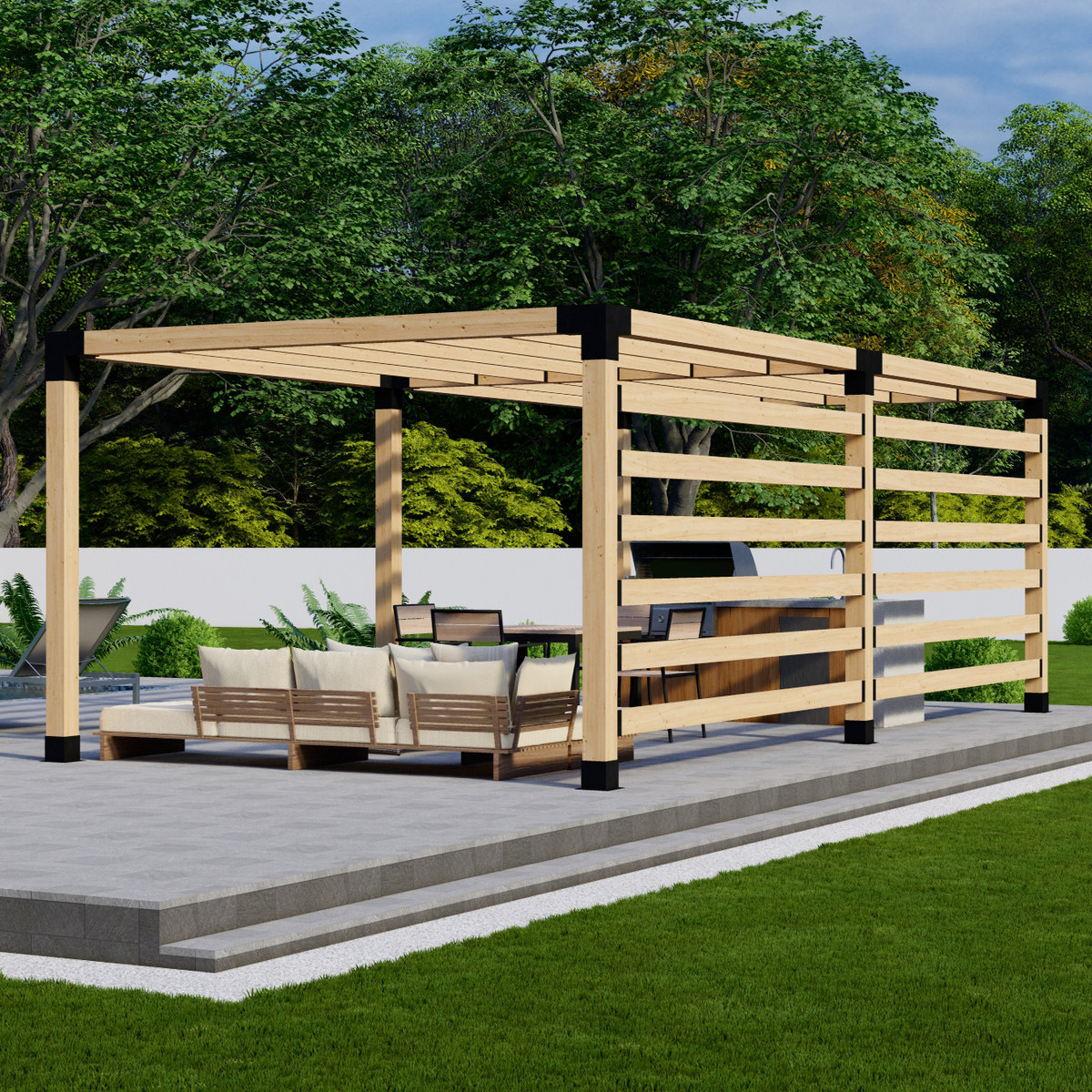 Bracket Kit for Wood & Metal Pergola With Roof - 20% Off