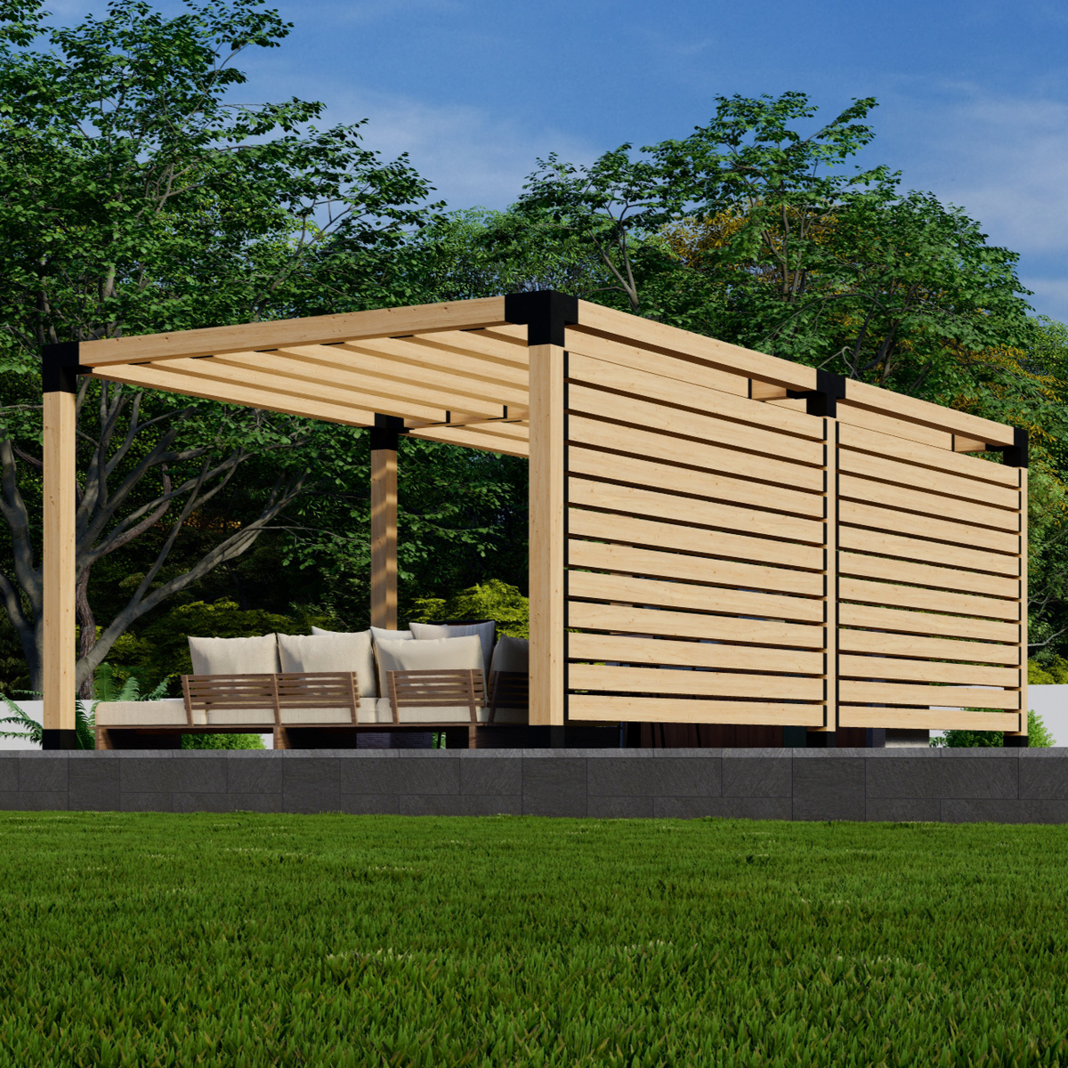 2-Wall Pergola Kit - 20% Off + Free Shipping