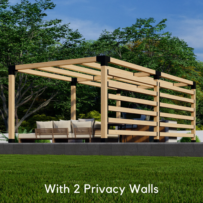 DIY Kit for Building a Pergola in the Backyard - Any Size Up to 24' x 12'