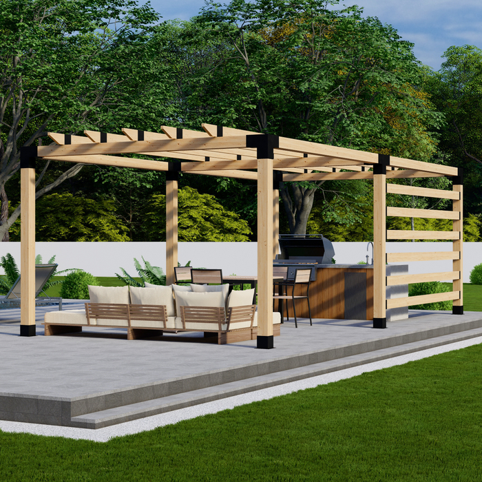 690.5 - Free-Standing Pergola Next to House