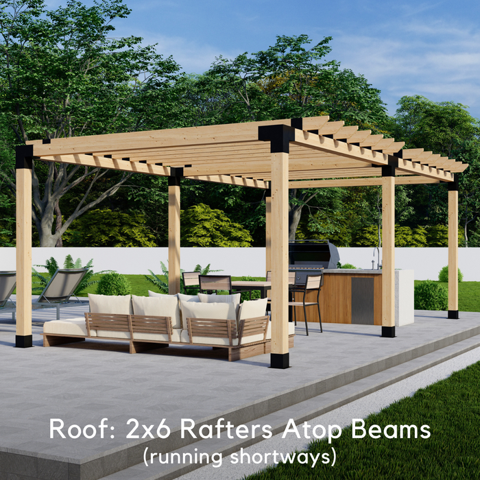 DIY Pergola Kit for a Stand-Alone Pergola Up to 24' x 12' (6x6 Brackets)