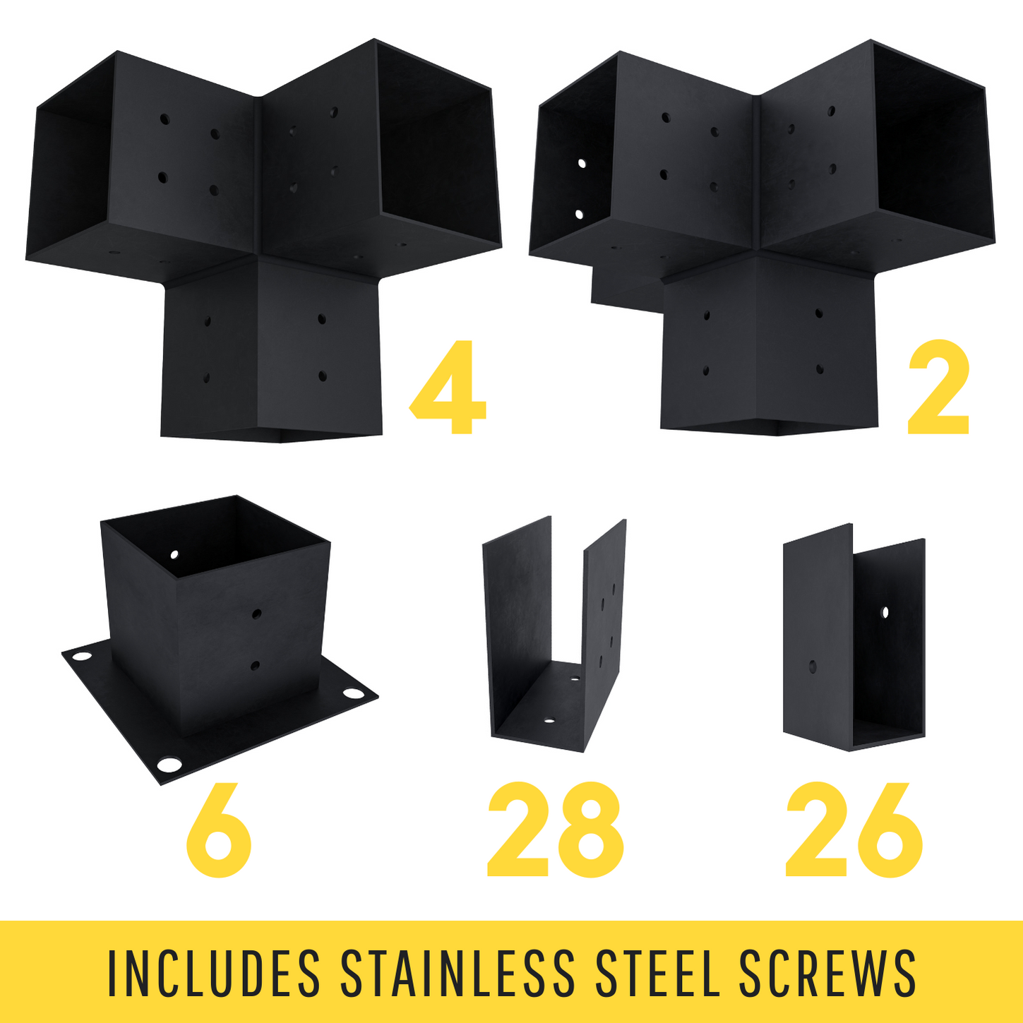 Pergola Hardware Brackets Kit - 20% Off + Free Shipping