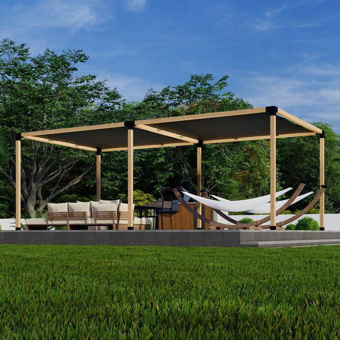 2165 - 22 x 12 pergola with canopies