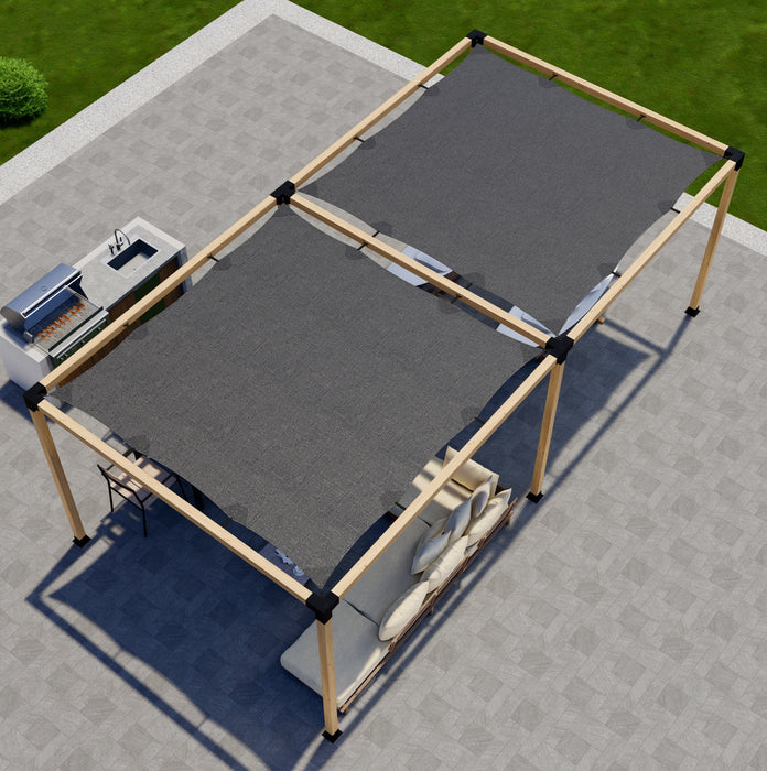 2213 - 10x18 pergola kit with roof (view U)