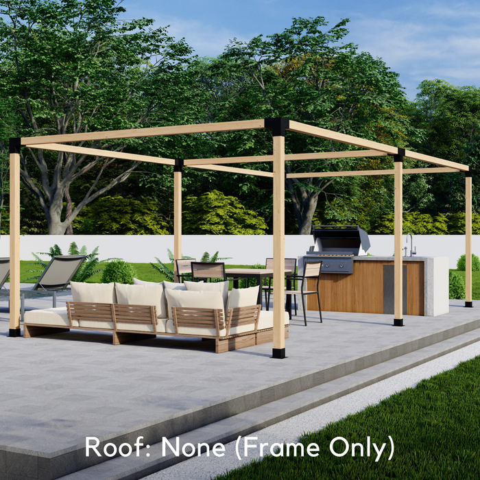 DIY Pergola Kit for a Stand-Alone Pergola Up to 24' x 12' (4x4 Brackets)