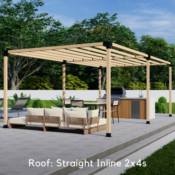 DIY Pergola Kit for a Stand-Alone Pergola Up to 24' x 12' (4x4 Brackets)