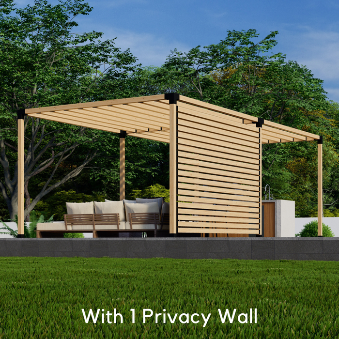 Kit for a Patio Pergola With Shade - Any Size Up to 24' x 12'
