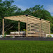 4168 - Pergola With Privacy Panels