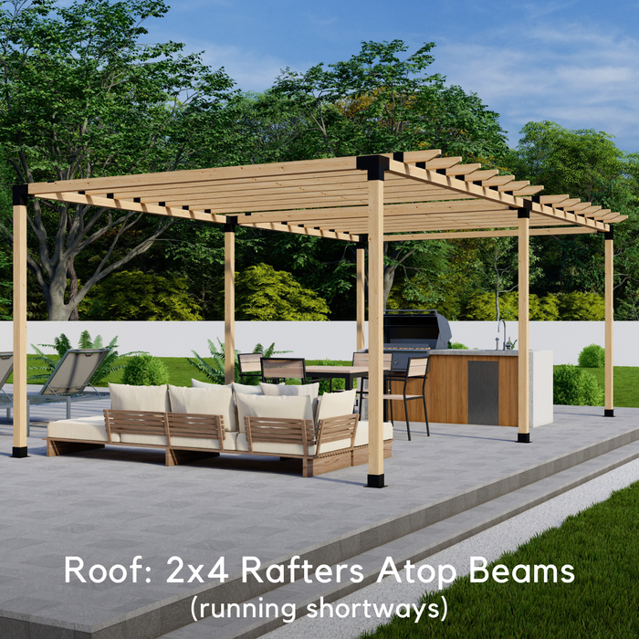 DIY Pergola Kit for a Stand-Alone Pergola Up to 24' x 12' (4x4 Brackets)