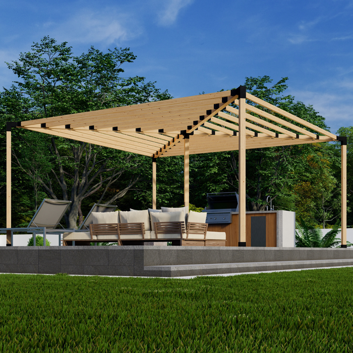 wood trellis roof Garden Trellis Pergola Kit