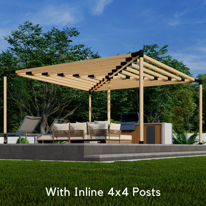 1031 - Slatted-Wood Pergola