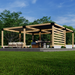 5484 - Large Pergola With Canopies