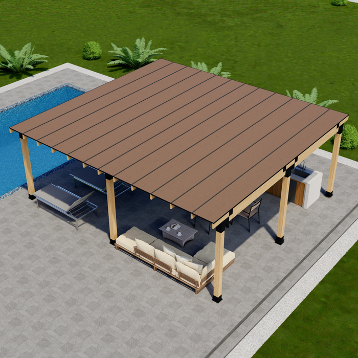 Flat-Roof Patio Cover DIY Kit (Any Size Up to 24' x 24')