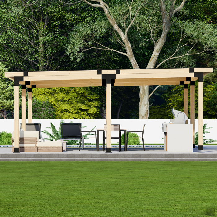 Flat-Roof Patio Cover DIY Kit (Any Size Up to 24' x 24')