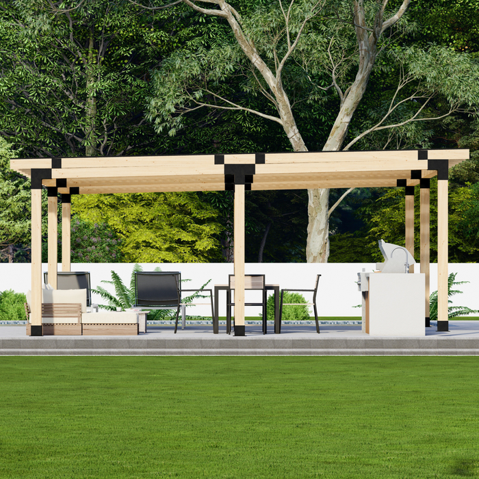 Flat-Roof Patio Cover DIY Kit (Any Size Up to 24' x 24')