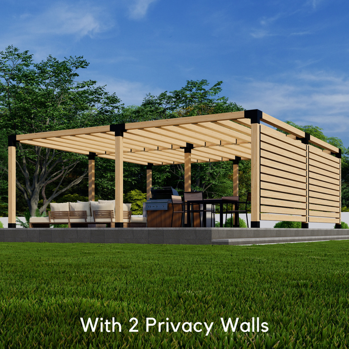 Custom Pergola Kit - For Free-Standing Pergola Any Size Up to 24' x 24'