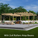 822 - 20x20 pergola (kit (with roof)) (view F)