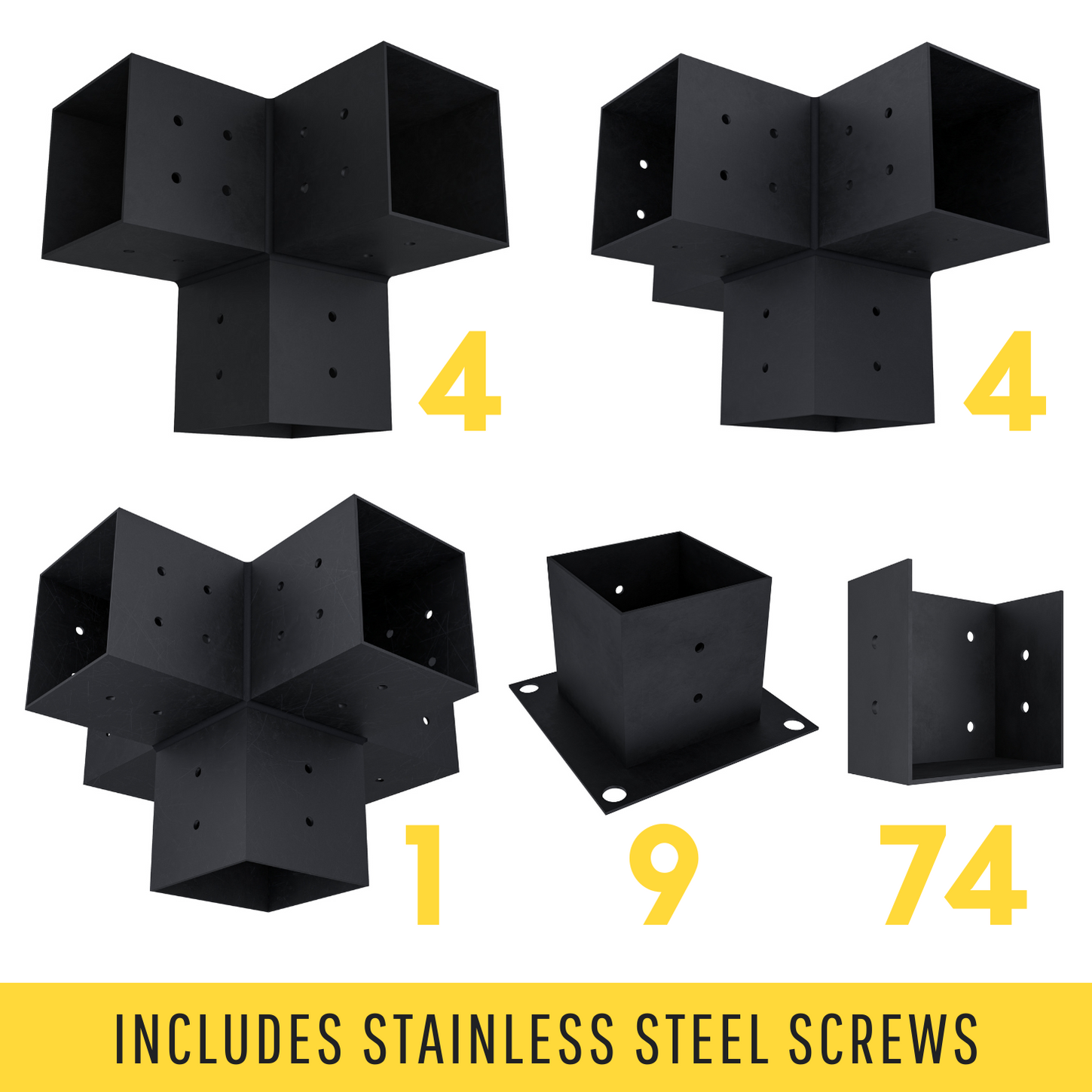 Bracket Kit for Building DIY Wood Pergola - 20% Off