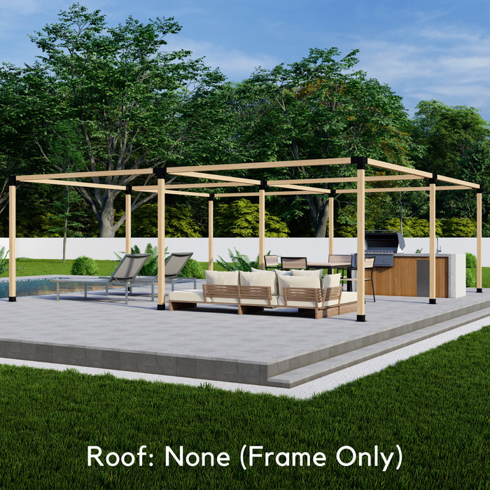 DIY Pergola Kit for a Modular Pergola Up to 24' x 24' (4x4 Brackets)