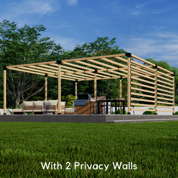 DIY Wood Pergola Kit (4x4 Brackets & Hardware) - For Pergola Up to 24x24