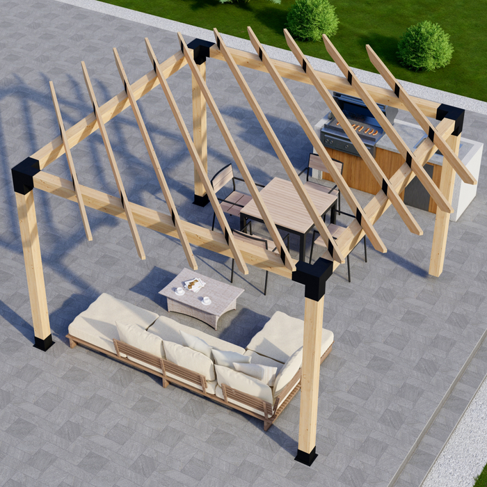 1034 - DIY Bracket Kit for Building a Wooden Round Pergola