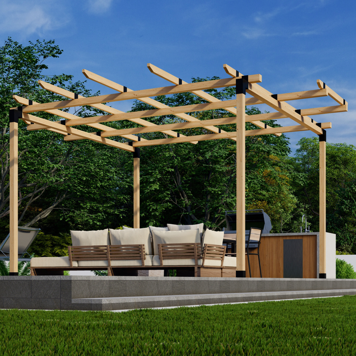 1035 - Round Pergola With Roof