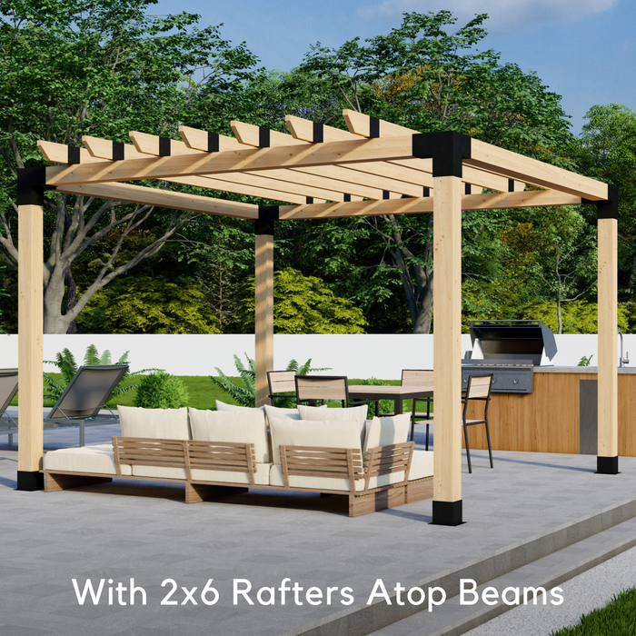 3010 - 5 x 10 pergola with roof (view F)