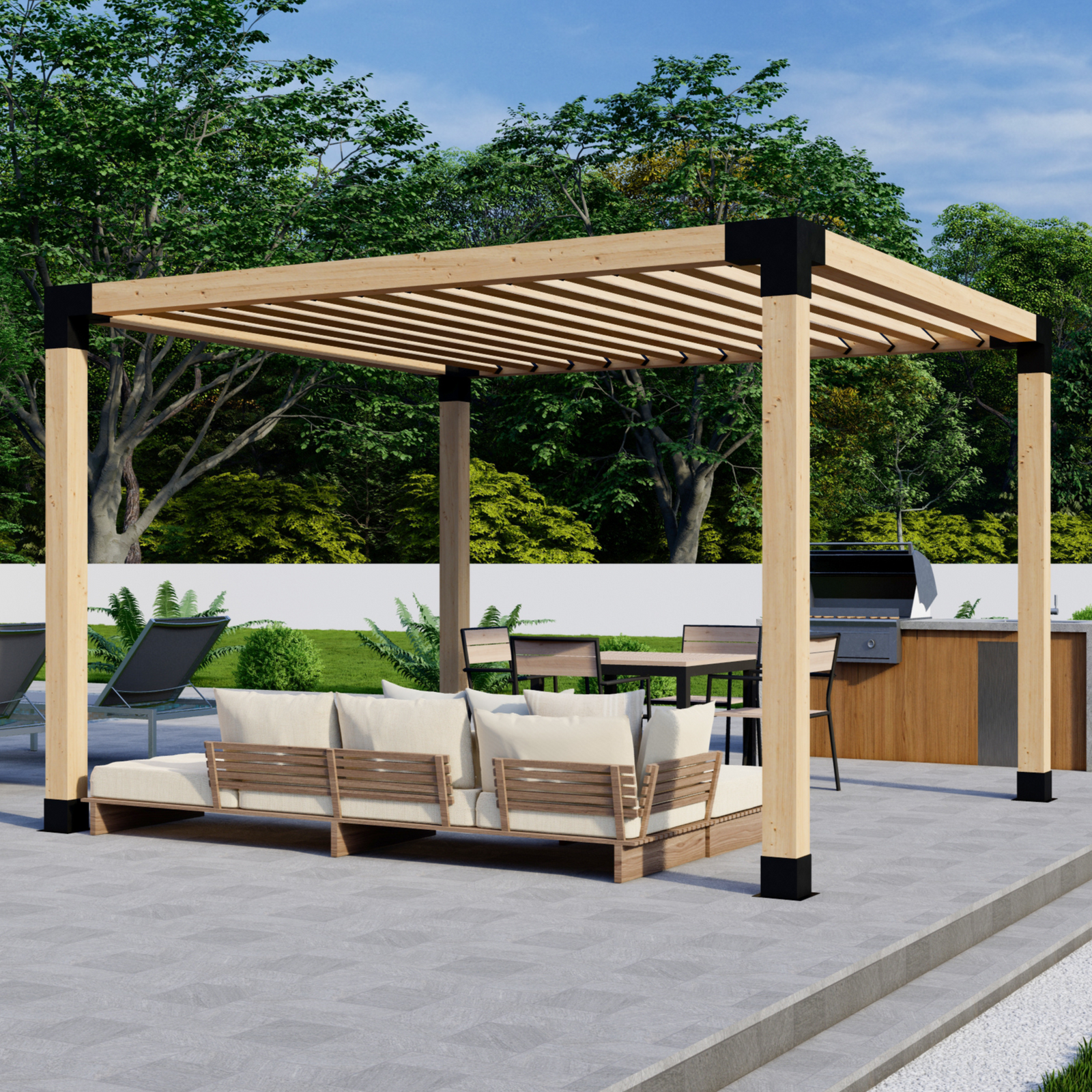 Angled Inline Slats →