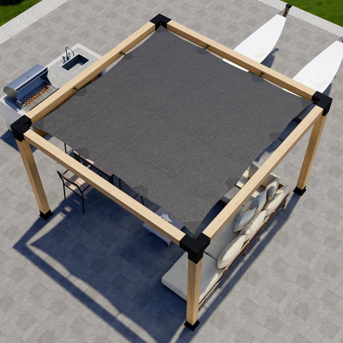 3057 - 12x8 covered pergola with sun shade (view B)