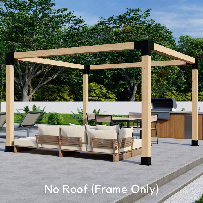 562.9 - Free-standing 10 x 7 pergola without a roof - outer frame only