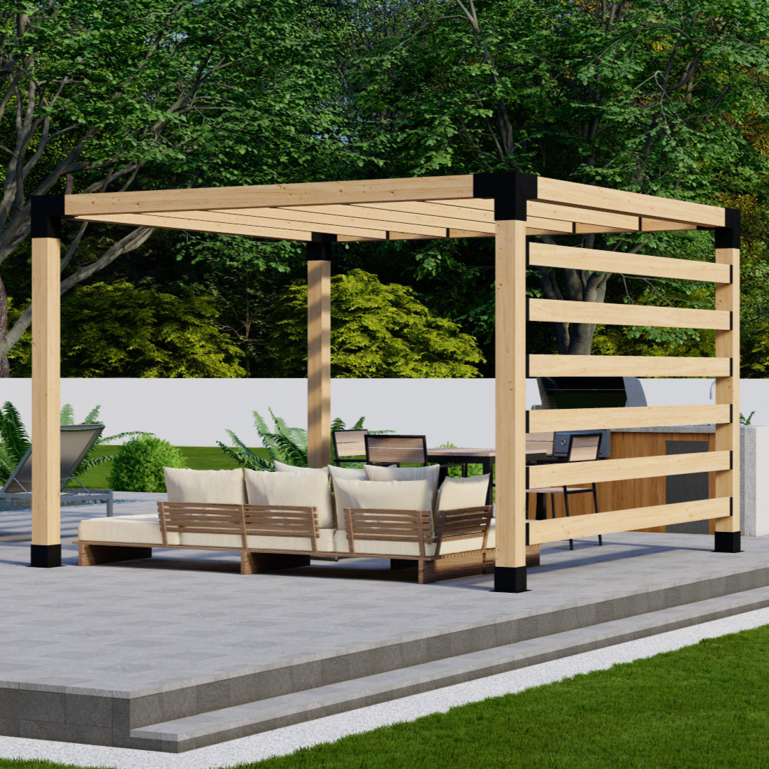 Picture Idea: Small Backyard Pergola Kit
