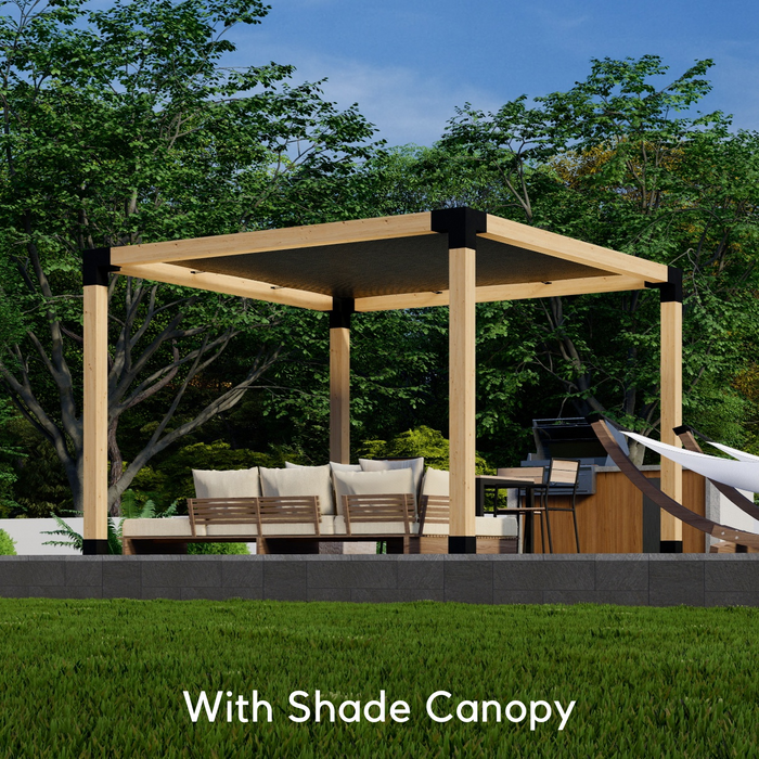 3009 - 12 x 12 pergola with roof (view T)