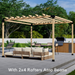 2021 - 7x10 pergola kit with roof (view F)