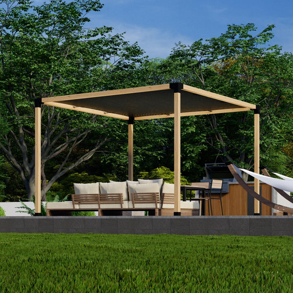 Up to 12' x 12' Free-Standing Pergola with Canopy