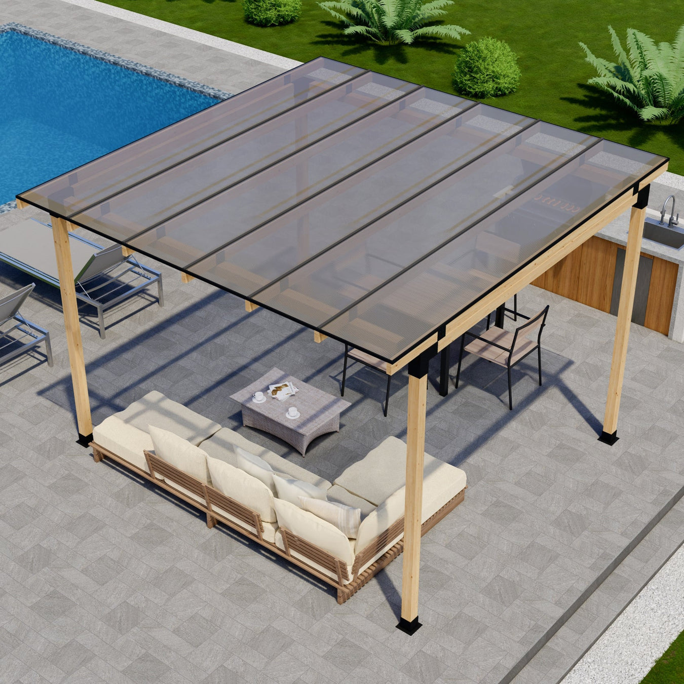 Pergolas With a Solid Roof