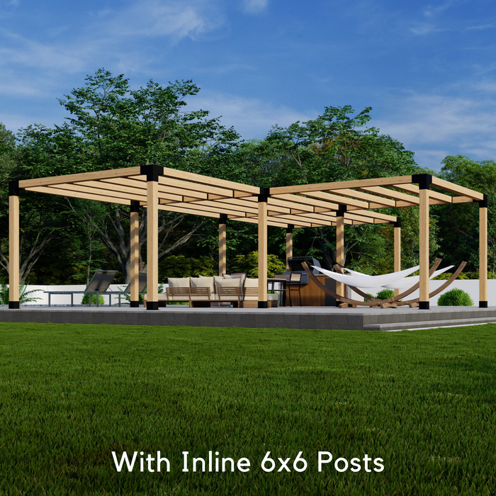 1016 - T-Shape Pergola With 4 Blocks