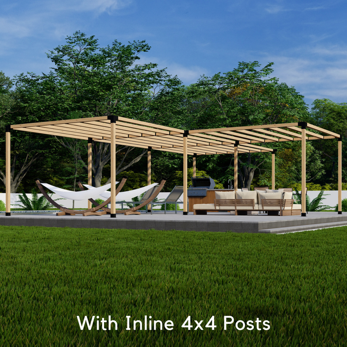 1015 - Pergola With a 4x4 Wood Post Frame