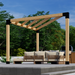 1020.1 - Modern Corner Pergola