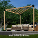 1019 - 3-Sided Corner Pergola