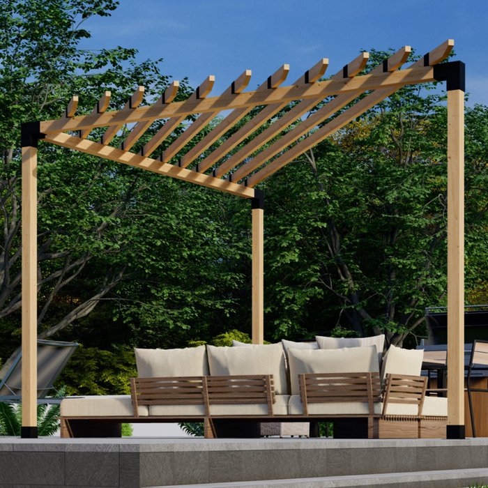 2x4 Rafters Atop Beams