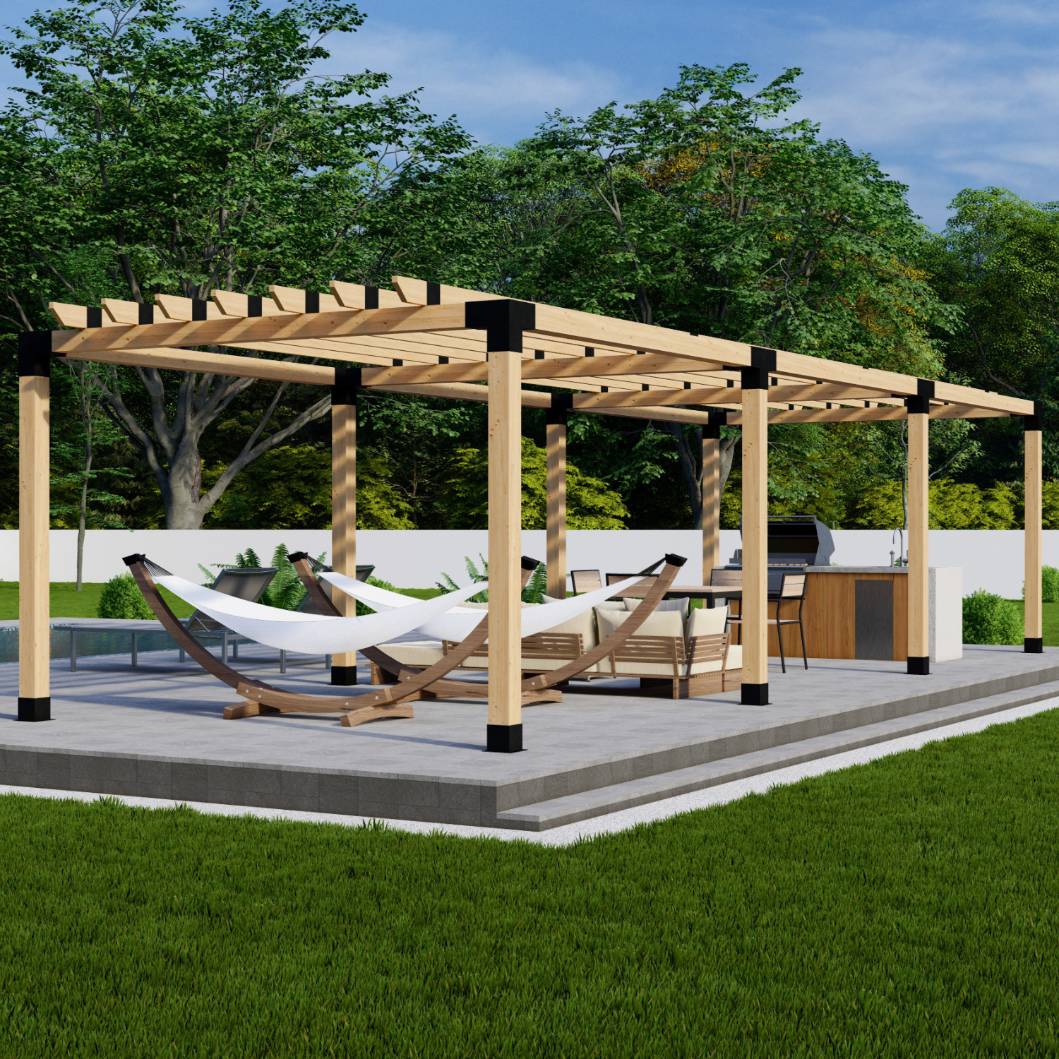 3-Block Pergola Kits
